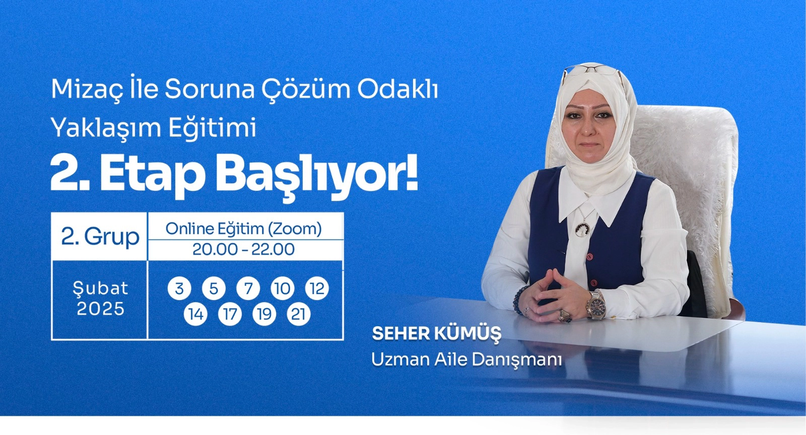Mizaç ile Soruna Çözüm Odaklı Yaklaşım Eğitimi 2. Grup Başlıyor!